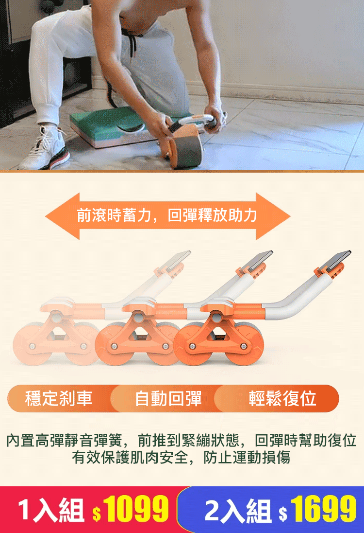 自回彈健腹輪